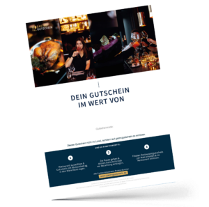 Restaurant Geschenk Gutschein